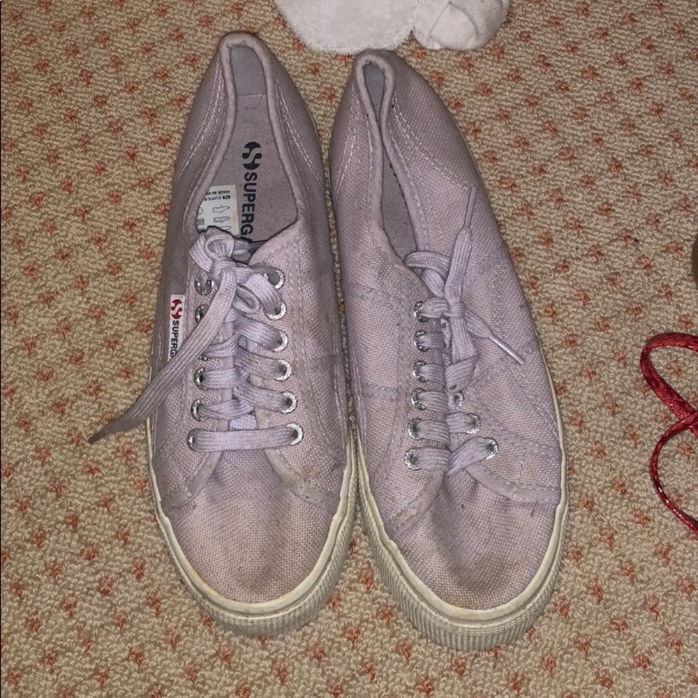 Purple platform superga